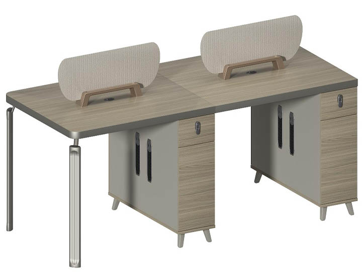 XH-D0224四人位星河胡桃+宾利灰+布拉克菱2400*1200*750