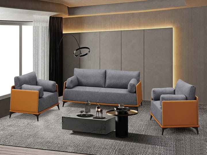 MZ 2106灰色（布）单人：1090*780*790三人：2090*780*790